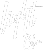 light blue Logo لایت بلو
